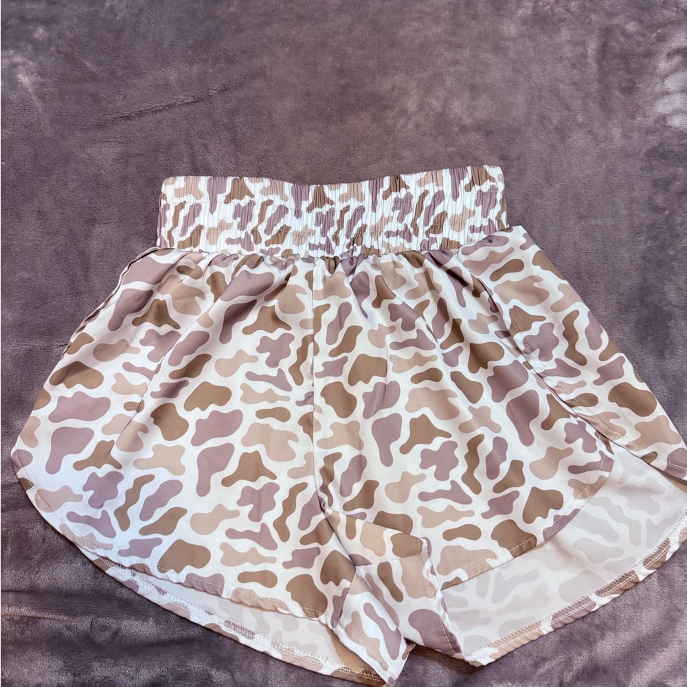 Camouflage Print Women Shorts